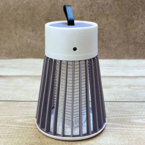 Електричний знищувач комах для дому Electronic shock Mosquito killing lamp 220V Сірий