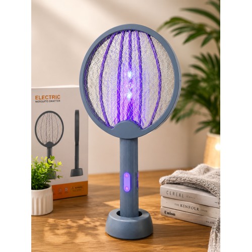 Мухобійка акумуляторна електрична складна знищувач комах UKC Electric Mosquito Swatter
