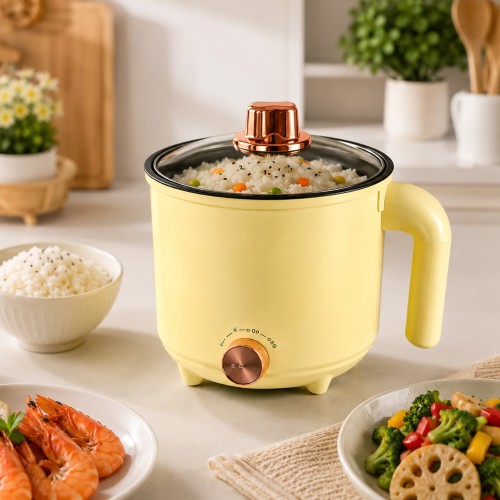 Рисоварка електрична 18 см 3,2 літра 1200w RD-0408 Світло-жовта