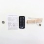 Настільний годинник будильник SM 601, від USB, Білий із зеленим + пульт/ Електронний годинник із термометром