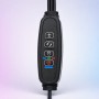 Світлодіодна фітолампа з таймером, 4 головки, від USB, 40 Вт / Гнучкий фітосвітильник для рослин