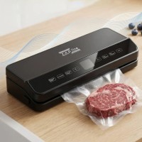 Вакуумний пакувальник для продуктів 200 Вт з LED-підсвіткою і рулоном пакетів, Zepline ZP-00373/ Кухонний вакууматор для м'яса