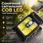 Ліхтар-прищіпка SSP-07/TS-21A-B/світильник на сонячній панелі, акумулятор, датчик руху/Водонепроникний світлодіодний