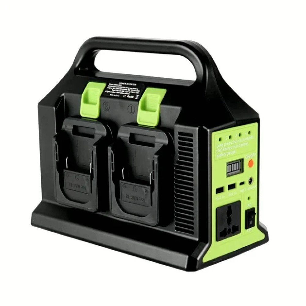 Перетворювач напруги (UIN2) 300W з 12V на 220V / Інвертор живлення з виходом 220 В для акумуляторів LXT USB, Type-C, 12 В, LED