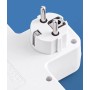 Мережевий адаптер 8625UL з нічником, 4 розетки + USB + Type-C (17559/MG) Білий