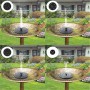 Плавающий садовый фонтан с солнечной панелью и различными насадками Solar Fountain Черный