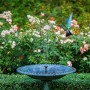 Плавающий садовый фонтан с солнечной панелью и различными насадками Solar Fountain Черный