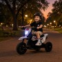 Електромотоцикл для дітей Cool Mountain 26X-130 / Дитячий електро мотоцикл з LED-підсвічуванням та музикою Білий