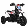 Електромотоцикл для дітей Cool Mountain 26X-130 / Дитячий електро мотоцикл з LED-підсвічуванням та музикою Білий