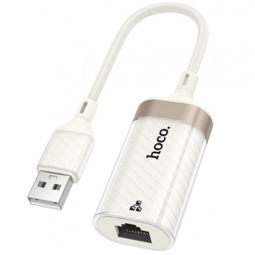 Сетевой адаптер USB to RJ45(LAN), 100 Мбит/с, HOCO UA41 / Сетевая карта / Интернет адаптер
