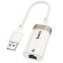 Сетевой адаптер USB to RJ45(LAN), 100 Мбит/с, HOCO UA41 / Сетевая карта / Интернет адаптер
