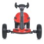 Дитячий складаний електромобіль Go-Kart з акумулятором та пультом електрокар Червоний