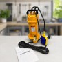 Канализационный насос для откачки чистой и грязной воды 2000W 220v 2.6HP / Погружной дренажно-канализационный насос