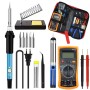 Набор паяльника с мультиметром, 19шт, 60Вт, Soldering kit / Паяльный набор / Паяльник с регулятором температуры