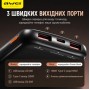 Внешний аккумулятор Power bank AWEI P10K 10000 мАч 22.5 Вт быстрая зарядка 2 USB и 1 Type-C черный