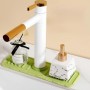 Сливной коврик для смесителя (34×12см), LY-692, Зеленый / Коврик для мойки / Коврик на раковину