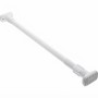 Телескопічна розпірна труба для штор і гардероба 70-120 см, білий карниз без свердління