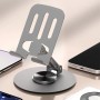Подставка для телефона 4.7-6.7| , с вращением на 360°, S758, Серый / Настольный держатель для телефона и планшета