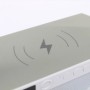 Настільна RGB лампа з колонкою, дискошаром та бездротовою зарядкою, BT 3402, Біла / Розумна лампа нічник / Смарт лампа
