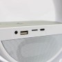 Настільна RGB лампа з колонкою, дискошаром та бездротовою зарядкою, BT 3402, Біла / Розумна лампа нічник / Смарт лампа