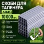 Скоби для садового степлера 10000 шт., 604С, Сірий/Набір скоб для підв'язування рослин
