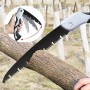 Пила садовая с лезвием 20см, Черно-Серый / Ножовка по дереву AN 9634-2 / Ручная пила по дереву / Ножовка садовая