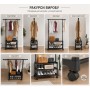 Вешалка напольная SINGLE-POLE SHOE RACK 107-2 с полками для обуви