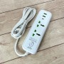 Мережевий фільтр живлення 2 м, 2 розетки + 2хUSB + 1хType-C, 2500Вт, WL-4/ Подовжувач з вимикачем
