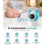 Відеоняня C8 WiFi з екраном 5 дюймів/Місянька керування зі смартфона, датчик звуку, руху, нічне бачення