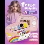 Детский фотоаппарат моментальной печати фото Unicorn "Единорог" Интерактивная игрушка для детей Розовый