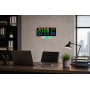 Годинник GH0750 RGB настінний, настільний/годинник з пультом на USB/годинник календар, будильник, t°, вологість