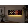 Настінний годинник 6669R/ Електронний LED-годинник/RGB годинник з пультом