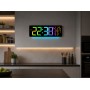 Настінний годинник 6669R/ Електронний LED-годинник/RGB годинник з пультом