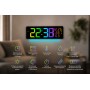 Настінний годинник 6669R/ Електронний LED-годинник/RGB годинник з пультом