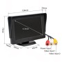 Кольоровий монітор для камери заднього виду 4,3” LCD43, Чорний / Дисплей для камер автомобіля