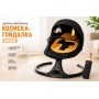 Колиска-гойдалка дитяча BYM518/Кольоровий центр-шезлонг гойдання, Bluetooth, музика