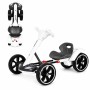 Дитячий складаний електромобіль Go-Kart з акумулятором та пультом електрокар Білий