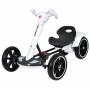 Дитячий складаний електромобіль Go-Kart з акумулятором та пультом електрокар Білий