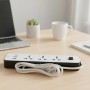 Мережевий подовжувач-розгалужувач 3 розетки з USB Type-C, 2м, WL-7, Білий / Подовжувач з USB портами / Мережевий фільтр