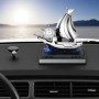 Автоароматизатор Кораблик Vert-16 для автомобіля на сонячній панелі з ароматизатором і обертанням штурвала