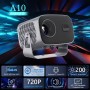 Портативний мультимедійний проєктор 4K Android A10 з Wi-Fi 2.4/5 ГГц, Bluetooth 5.2, автофокусом і автокоригцією трапеції