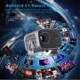 Портативний мультимедійний проєктор 4K Android A10 з Wi-Fi 2.4/5 ГГц, Bluetooth 5.2, автофокусом і автокоригцією трапеції