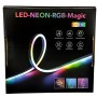 Розумна неонова стрічка від USB, 10 м, пульт + Bluetooth, Rgb/RGB стрічка/Гнучкий неон/Міжий неон/Дінка світлодіодна