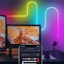 Розумна неонова стрічка від USB, 10 м, пульт + Bluetooth, Rgb/RGB стрічка/Гнучкий неон/Міжий неон/Дінка світлодіодна