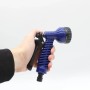 Шланг для поливу 22,5 м з розпилювачем, V-HOSE 618, Синій / Садовий шланг, що розтягується / Поливочний шланг для саду
