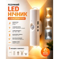 Настенная LED лампа NS-02 • Декоративный RGB-светильник NS-02 с датчиком движения для интерьерной подсветки