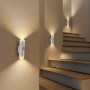 Настінна LED-лампа NS-02 • Декоративний RGB-світильник NS-02 з датчиком руху для інтер’єрного підсвічування