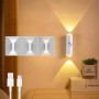 Настінна LED-лампа NS-02 • Декоративний RGB-світильник NS-02 з датчиком руху для інтер’єрного підсвічування