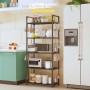 Полка стеллаж для кухни напольная на 5 ярусов 50х170х30см Storage rack XL-1330