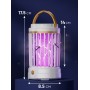 Антимоскітна лампа-ловичка Camping Mosquito Lamp 2 в 1 з нічником, USB Type-C, 5 Вт, 360°, до 20 м2, біла
